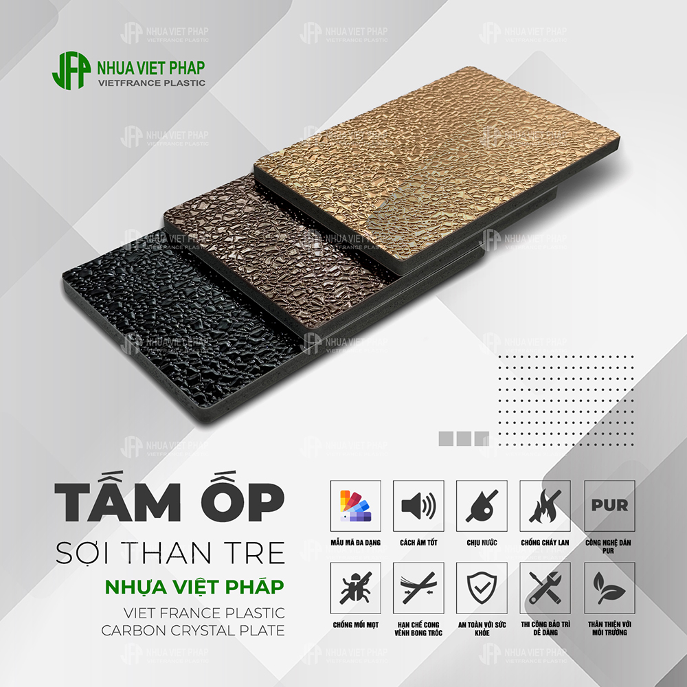 Tấm ốp than tre Nhựa Việt Pháp
