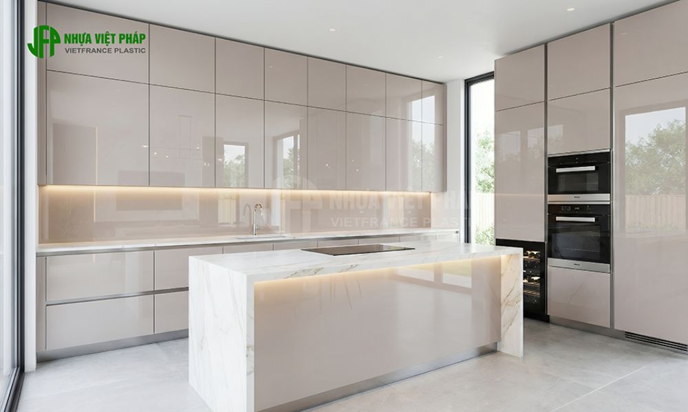 Hình ảnh kích thước tủ bếp inox tiêu chuẩn cho nhà Việt