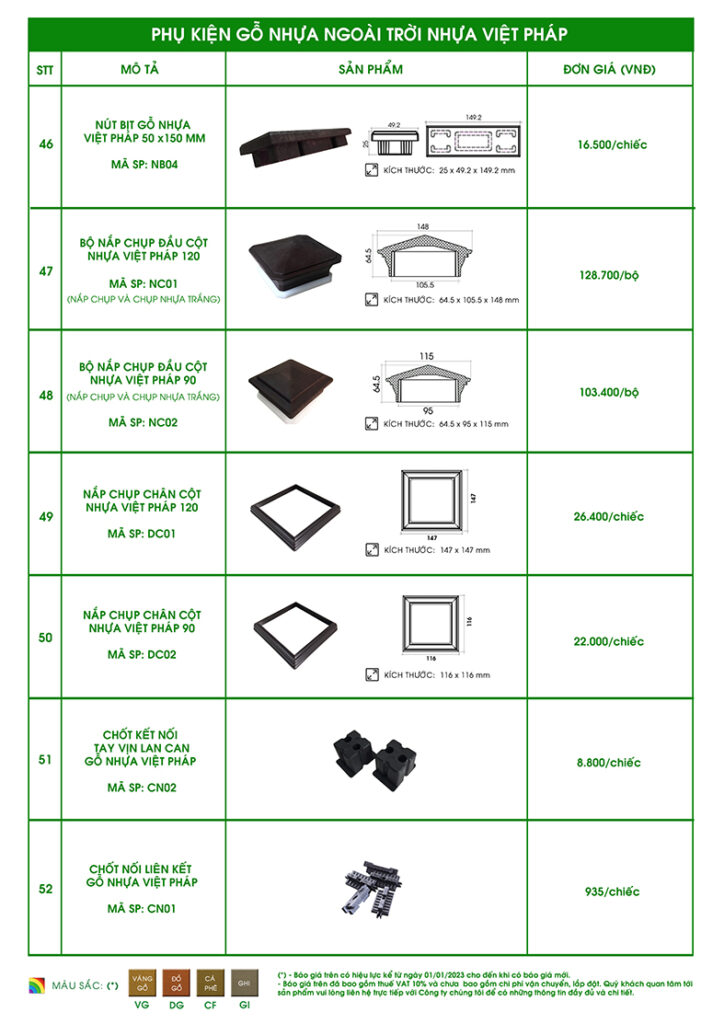 Nhựa Việt Pháp Gỗ nhựa Nhựa Việt Pháp